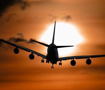 When to find cheap flights? Airplane flying.