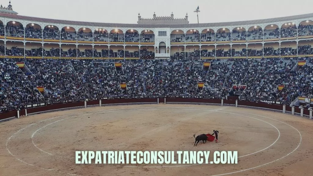 Bullfighting arena in Madrid, to illustrate article about how Is Madrid Safe.