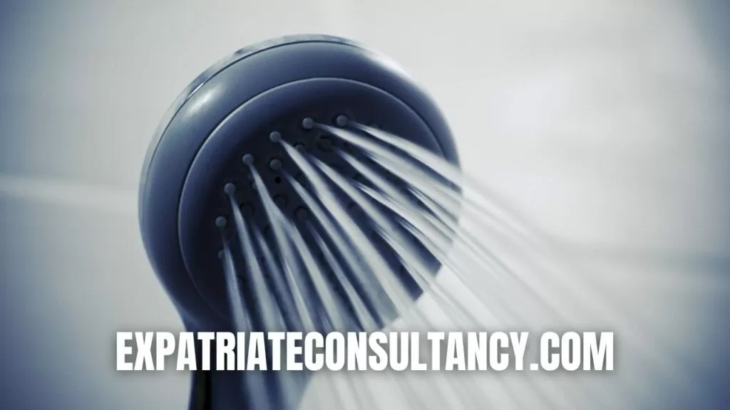 Image of a shower with water to illustrate article about the cost of living in poland.