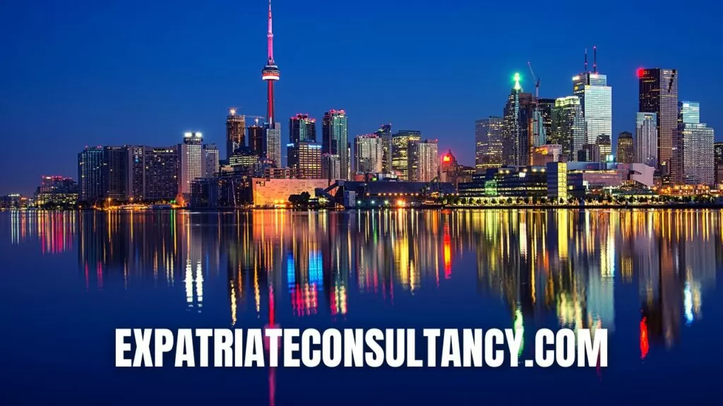 Toronto skyline during the night