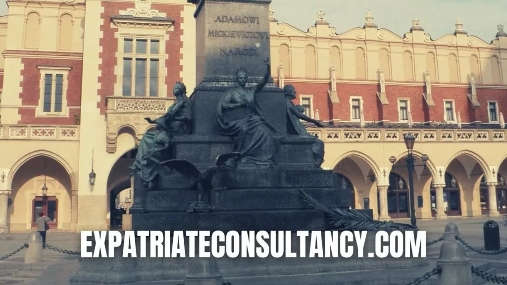 Picture of the center of Krakow, the city that opens our top 10 of the best places to live in Poland