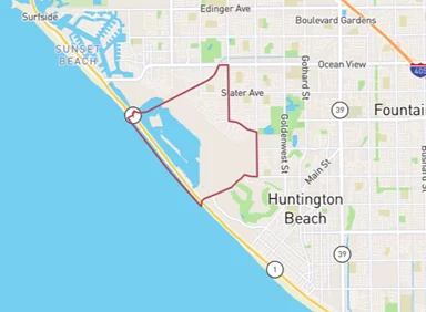 Bolsa Chica: one of the best neighborhoods In Huntington Beach. Source: Google Maps.