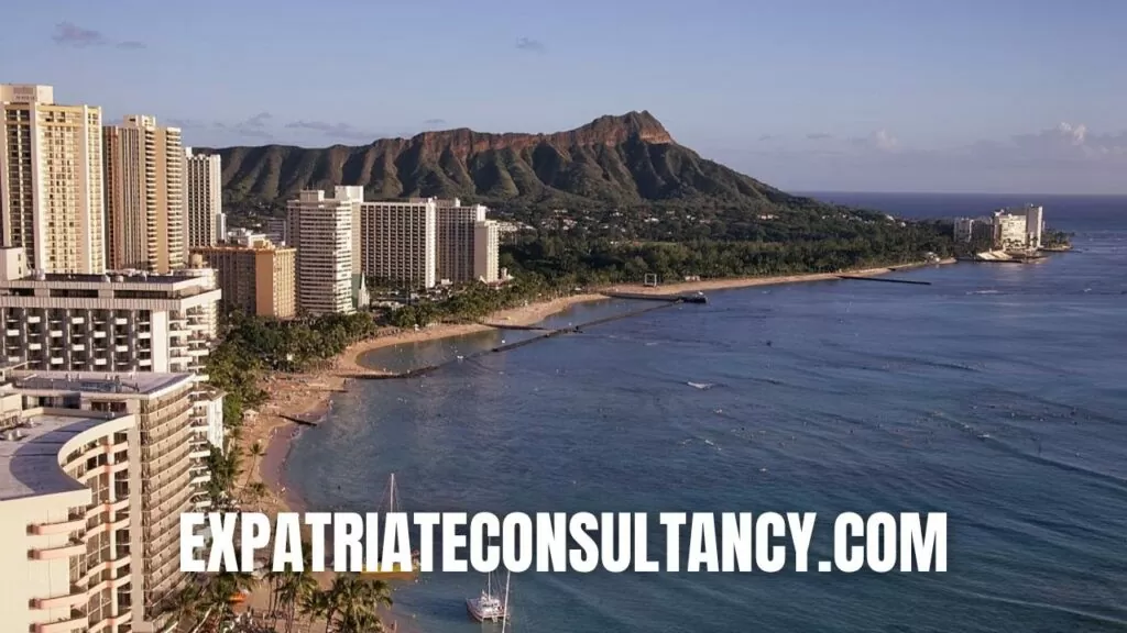 Beach in Honolulu, Hawaii.