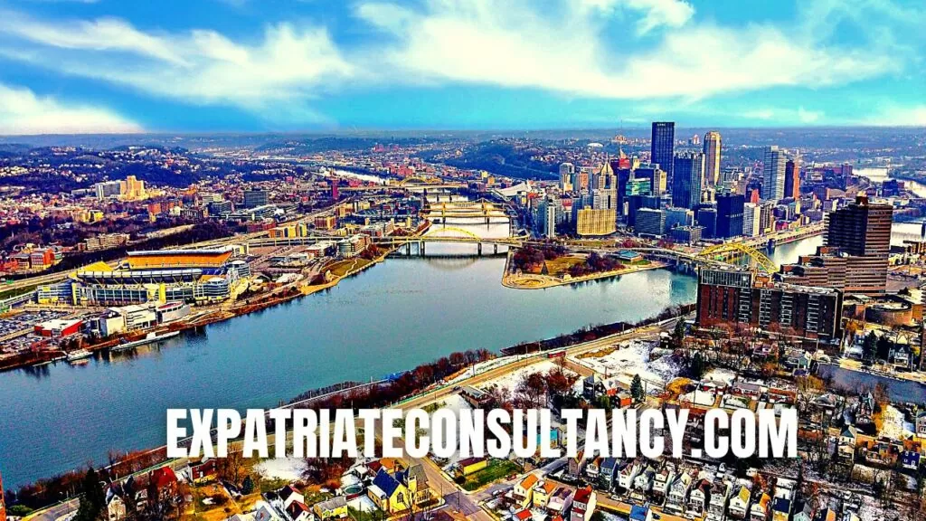 Aerial picture of Pittsburgh, PA.