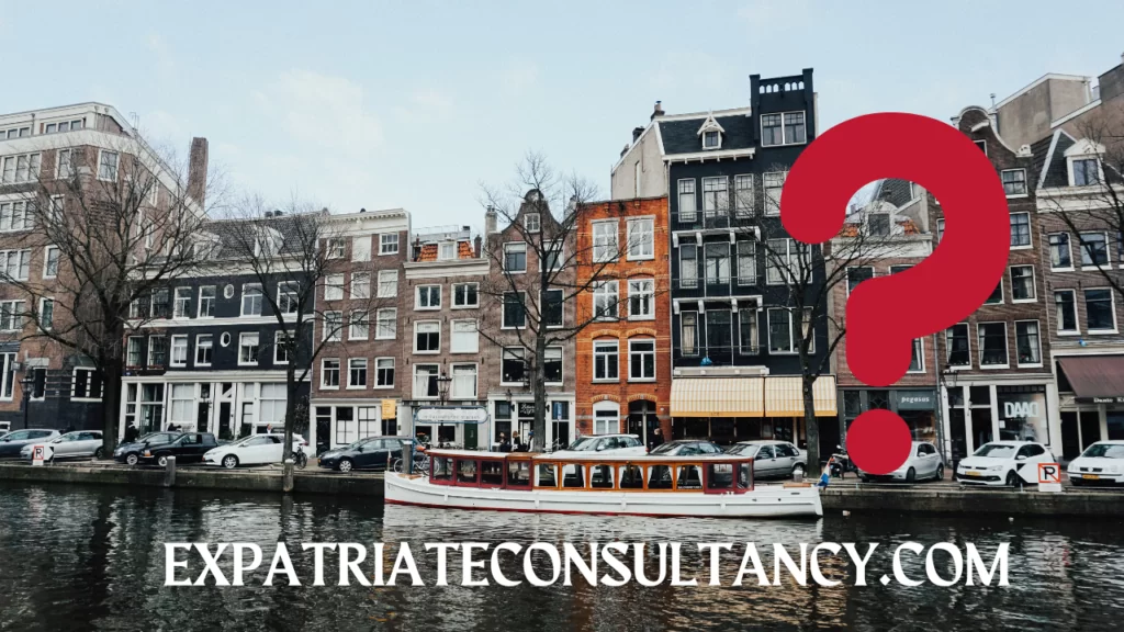 Image of dutch city and a channel to illustrate section about the Cons To Retire And Live In The Netherlands