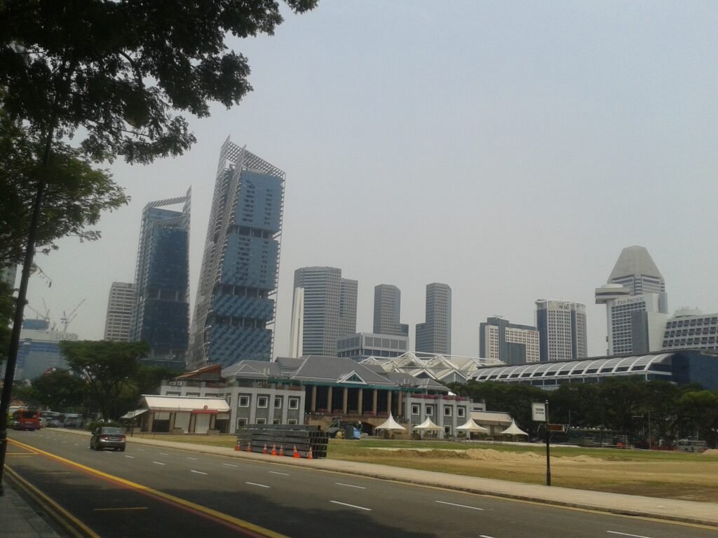 Picture of Singapore skyline.