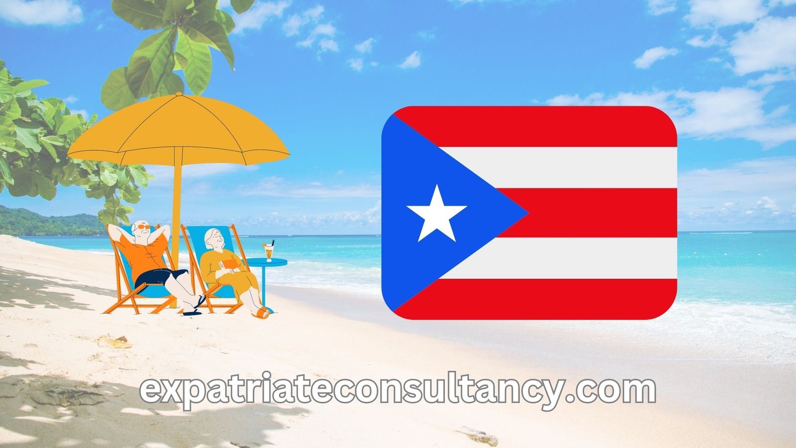 Illustration for an article about retire in Puerto Rico