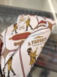 Pack of Bolinhos de Bacalhau that I bought in Braga. It was incredibly delicious.