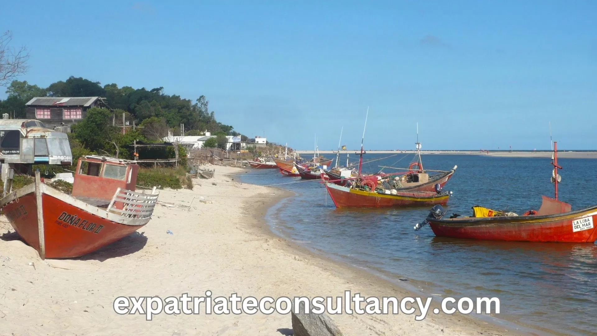 Canelones beach in Uruguay