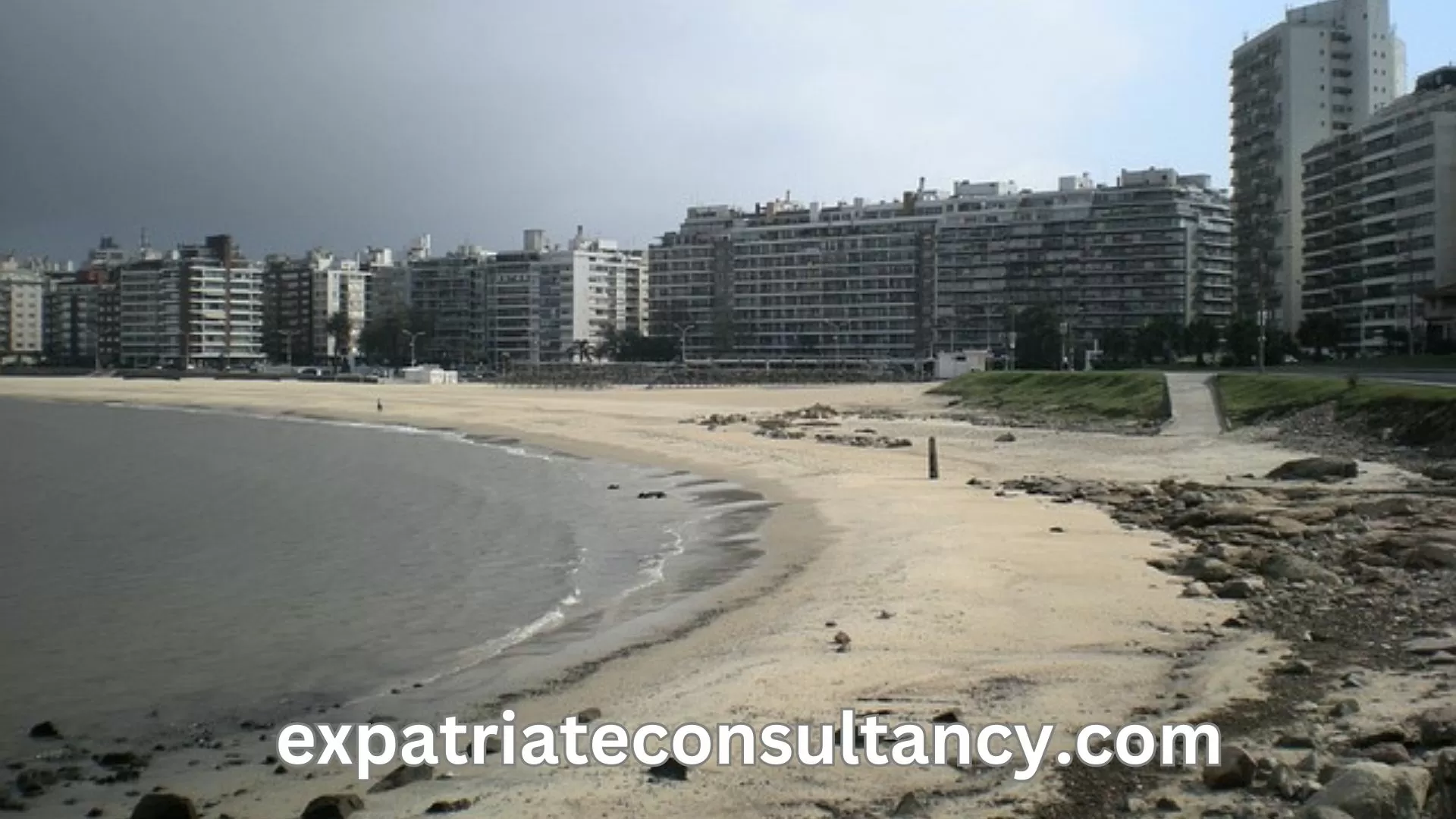 La Rambla beach in Uruguay for an article about the best places to retire there.
