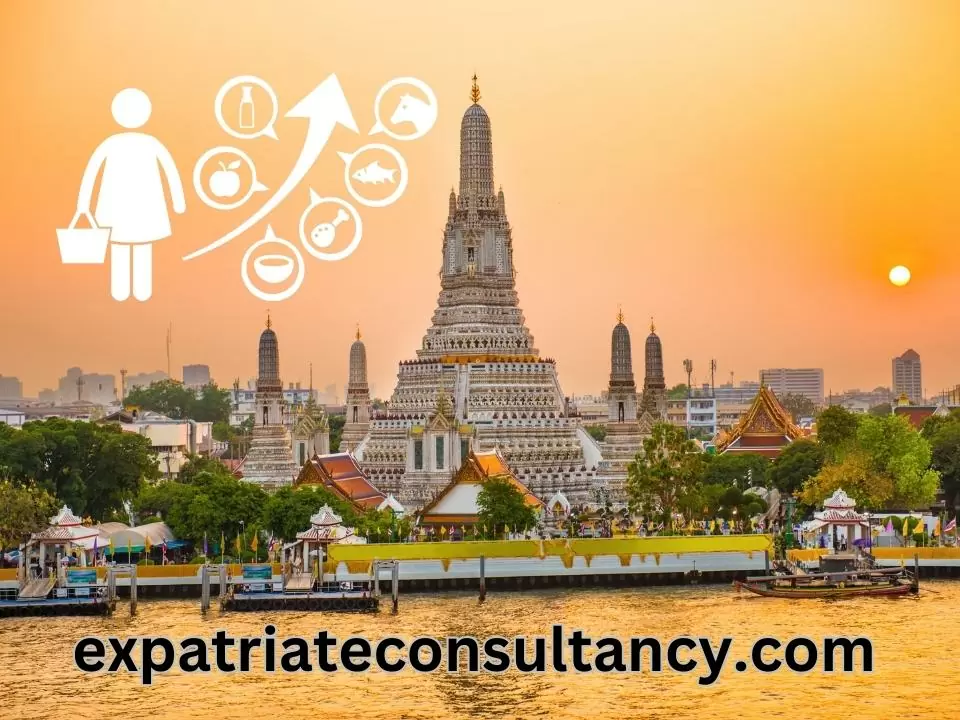 Illustration about cost of living in Bangkok, Thailand