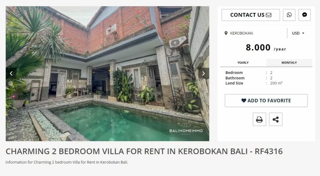 Villa in Bali