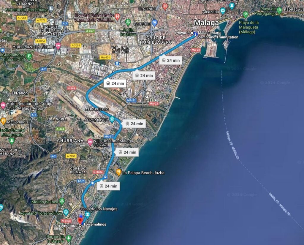 Map Torremolinos