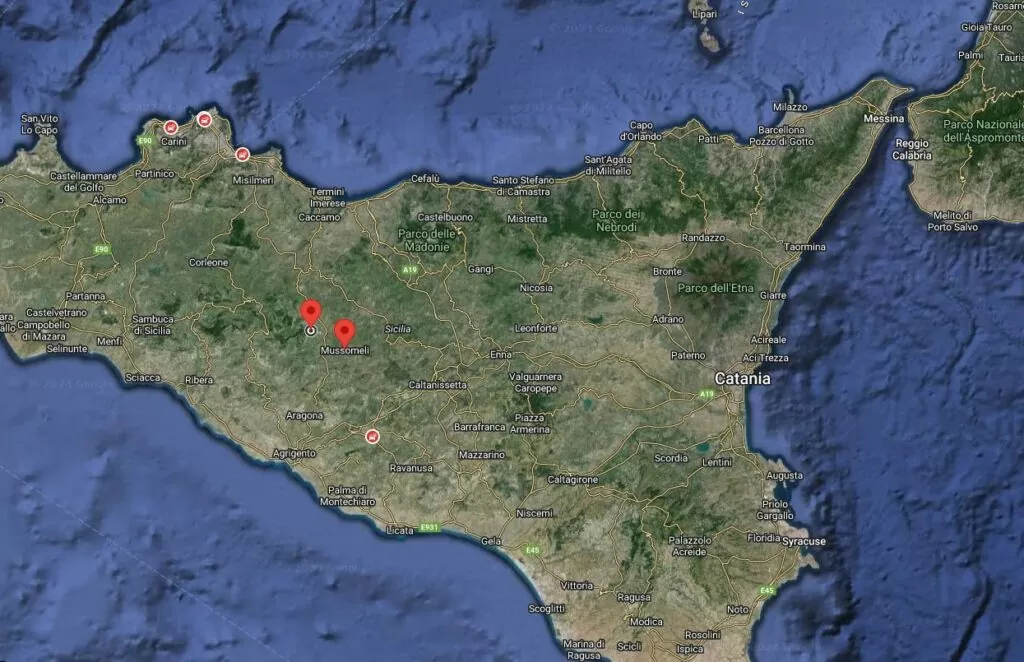 Italy's 1 Euro Homes: Too Good to Be True? 1 Mussomelli Sicily Map
