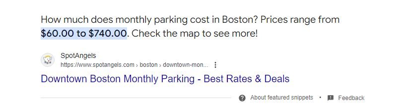 Parking Spot Boston