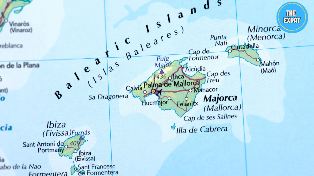 Map Islas Baleares