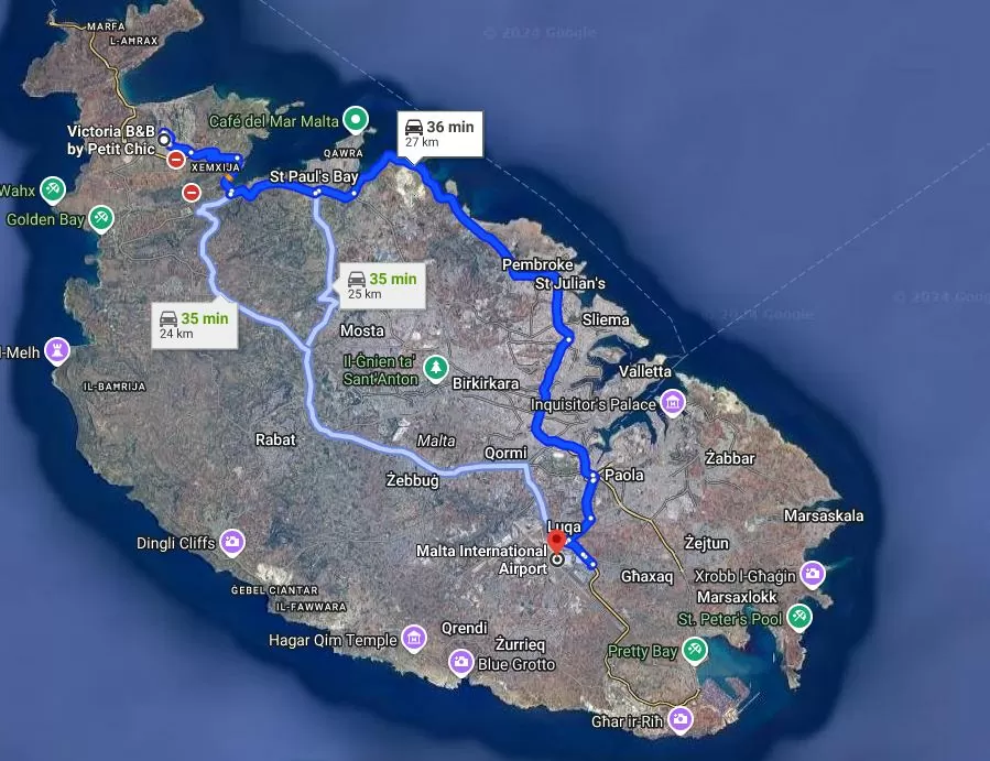 Malta map
