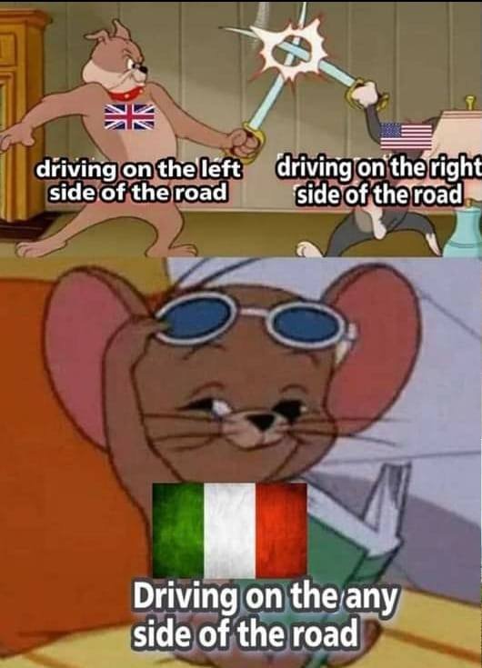 Meme Driving Italy