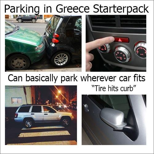 Meme Parking in Greece