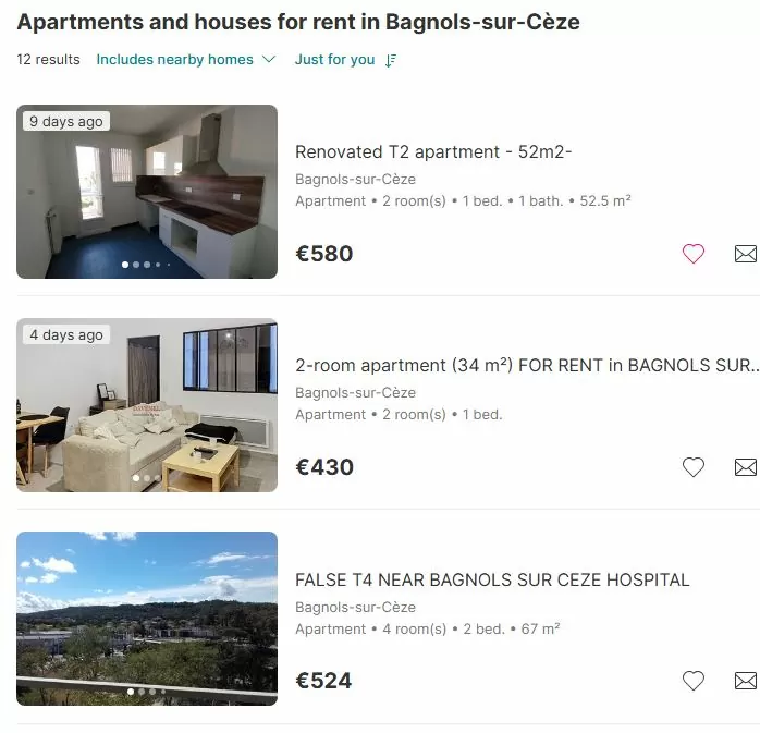 Bagnol Homes Available
