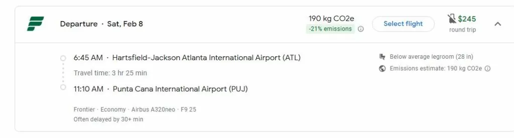 Atlanta to Punta Cana