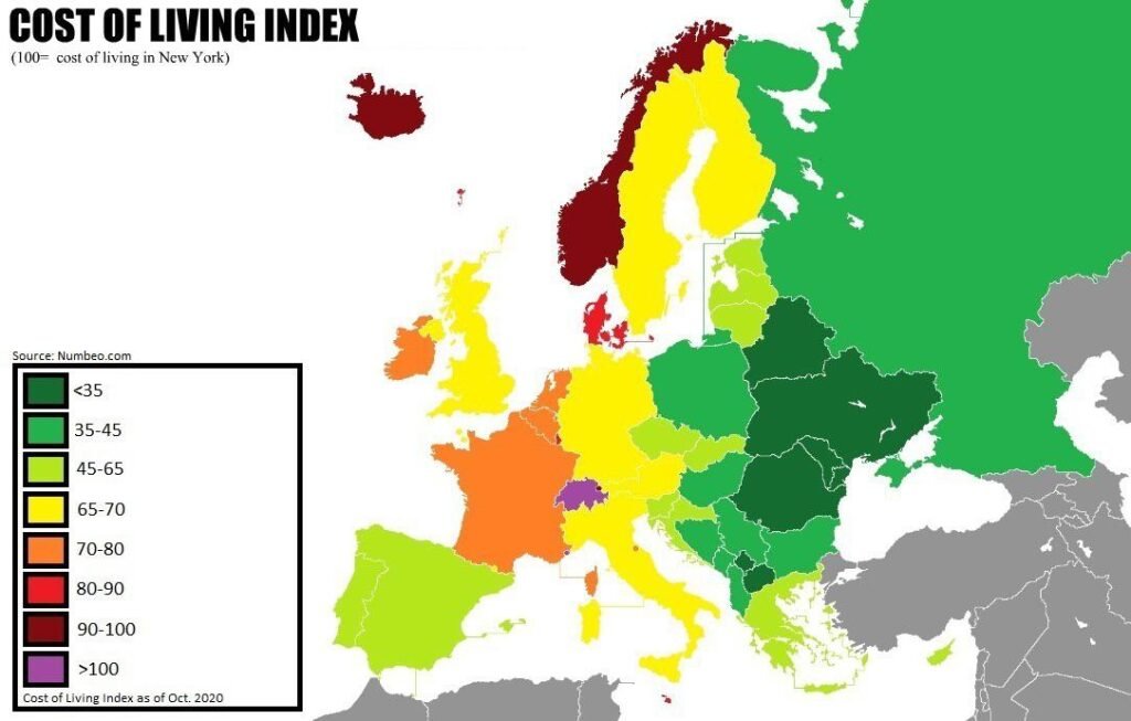 Cost of Living Europe