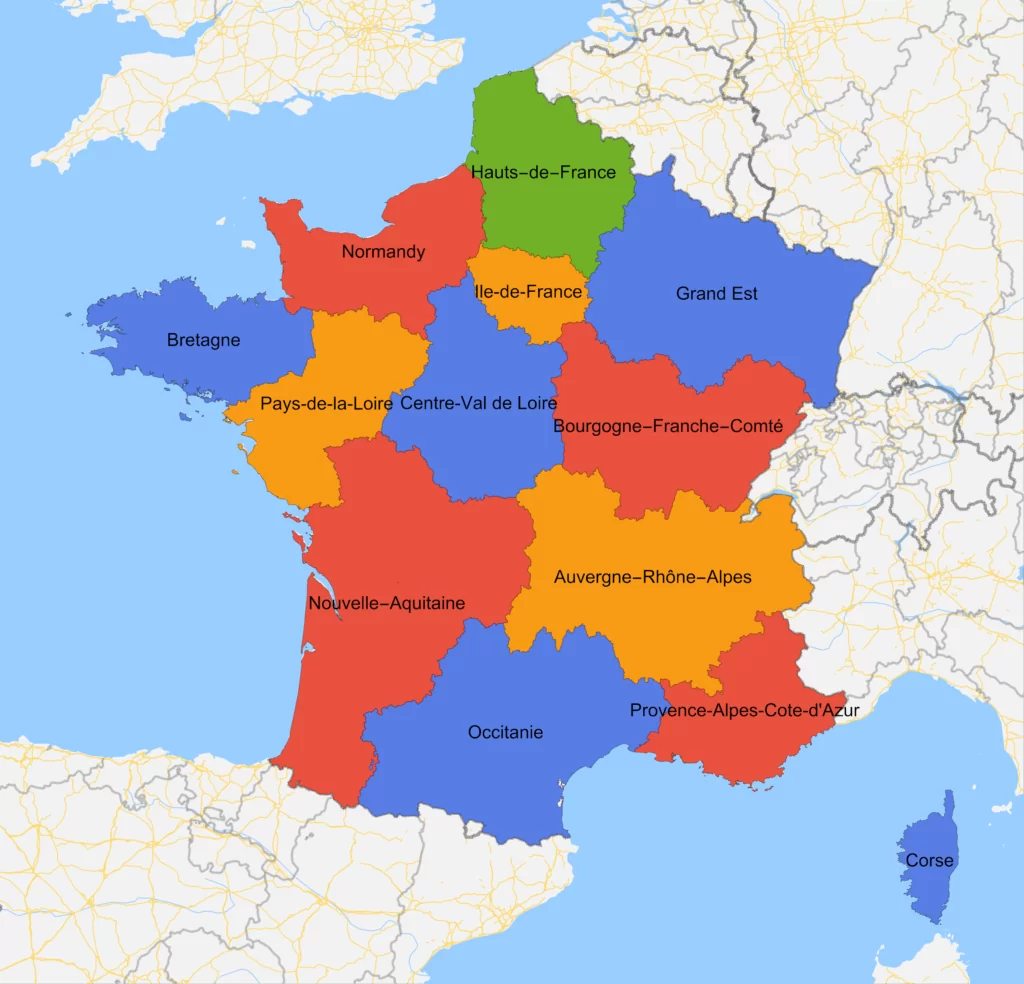 Map France