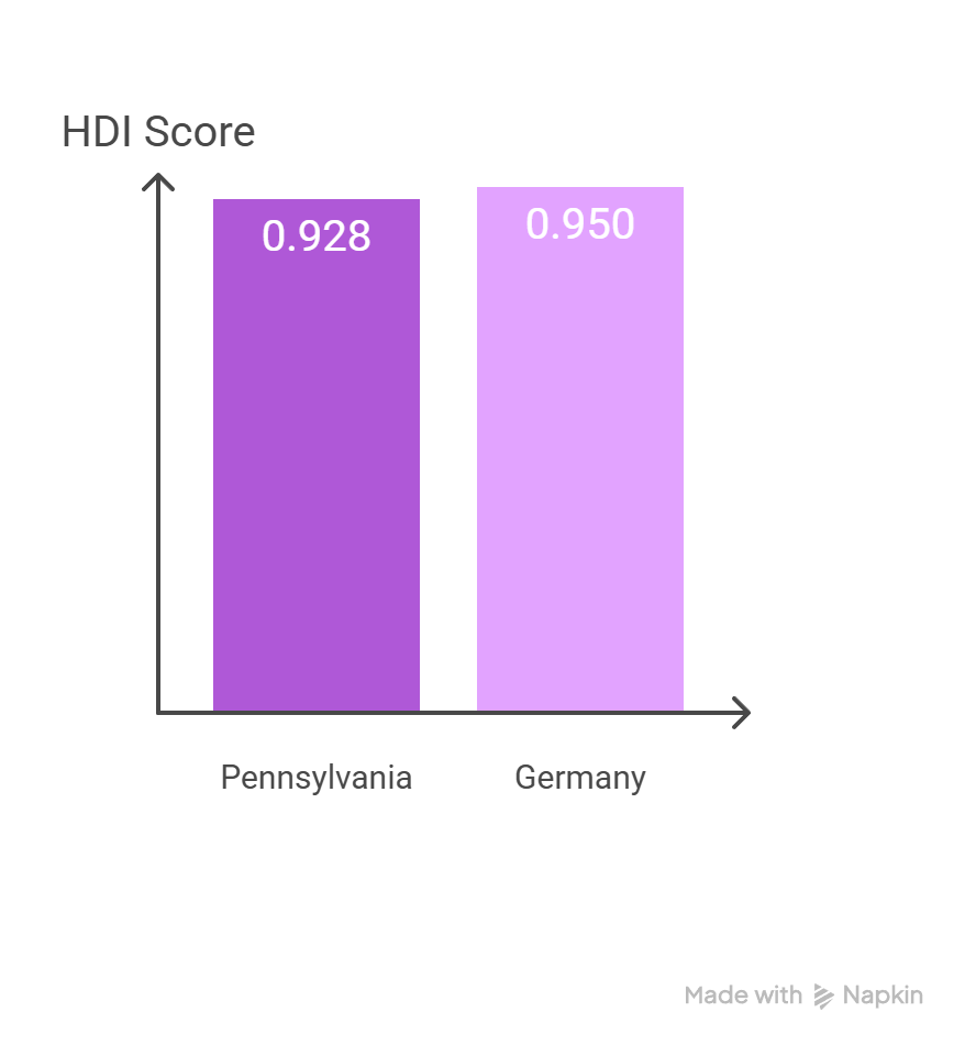 Chart European Countries Similar to U.S. States (California is Spain) (4) US States vs Europe Comparison