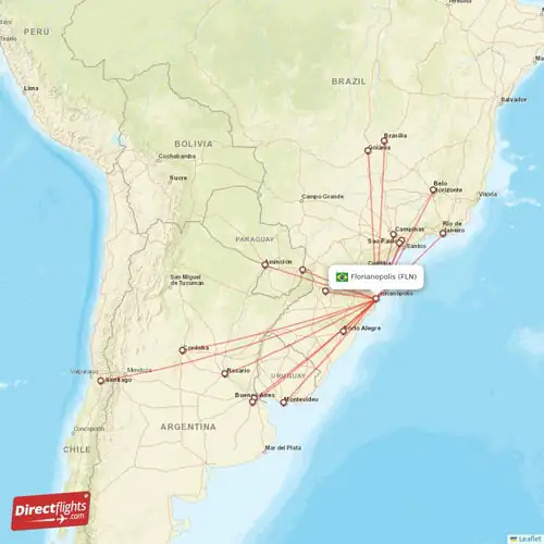 Florianopolis Destination Map. Brazil is one of the best countries to escape summer in the US.