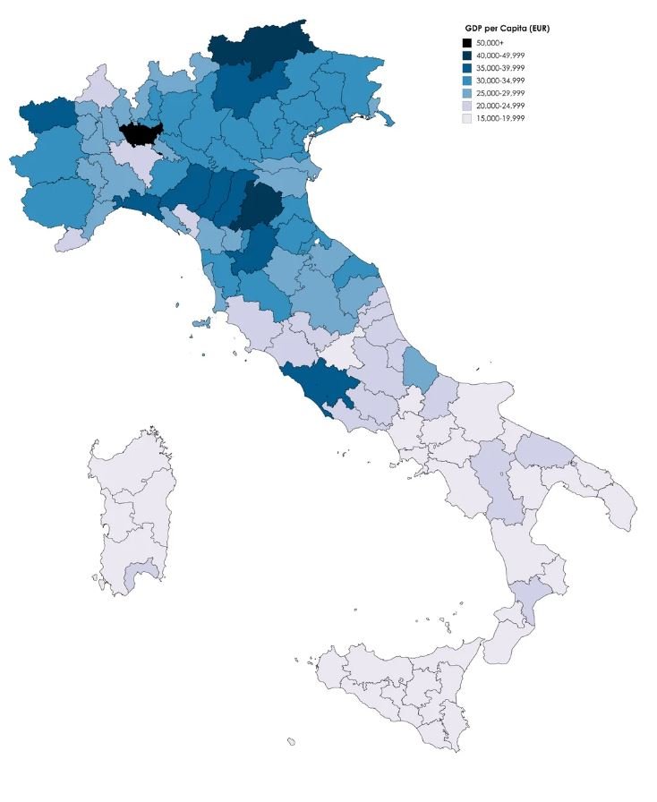GDP Per Capita Italy