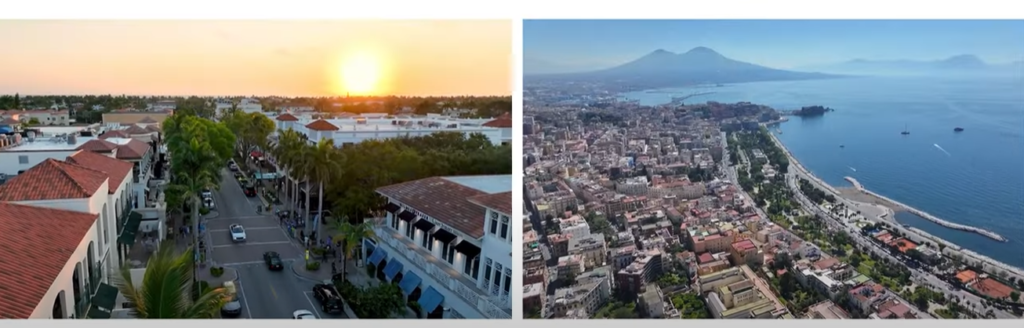 Naples, Florida, and Naples, Italy