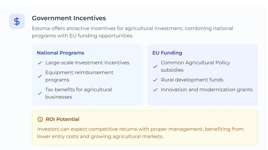 Estonia Incentives