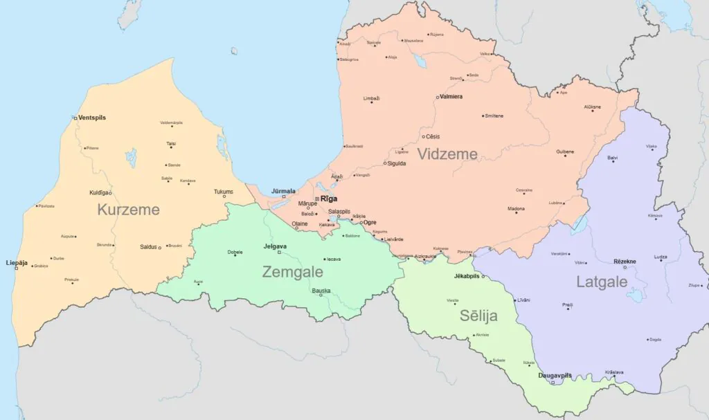 Latvia Regions