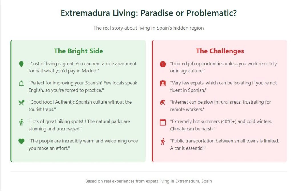 Pros Cons Extremadura