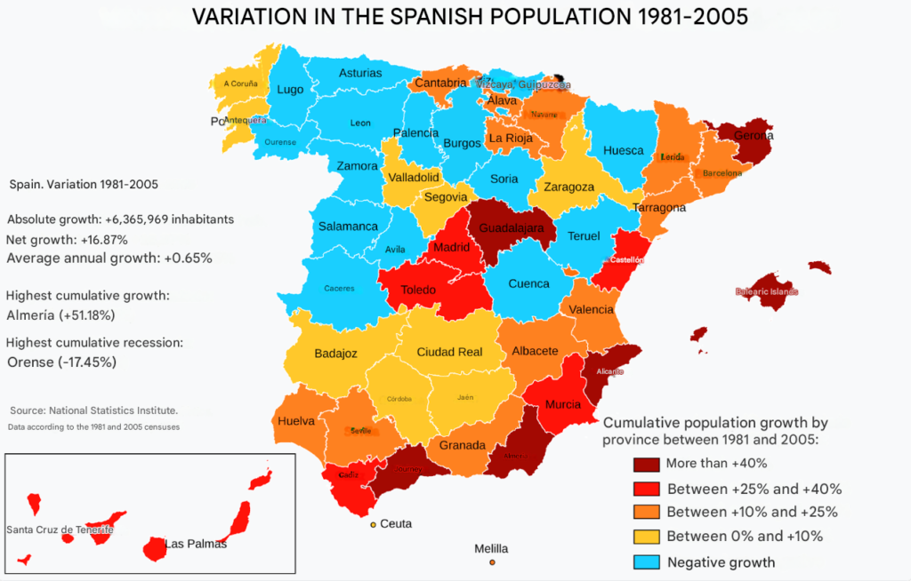 Map Spain Data 1